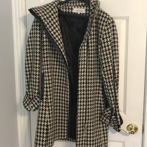 Calvin Klein Black and Cream Jacket size 8